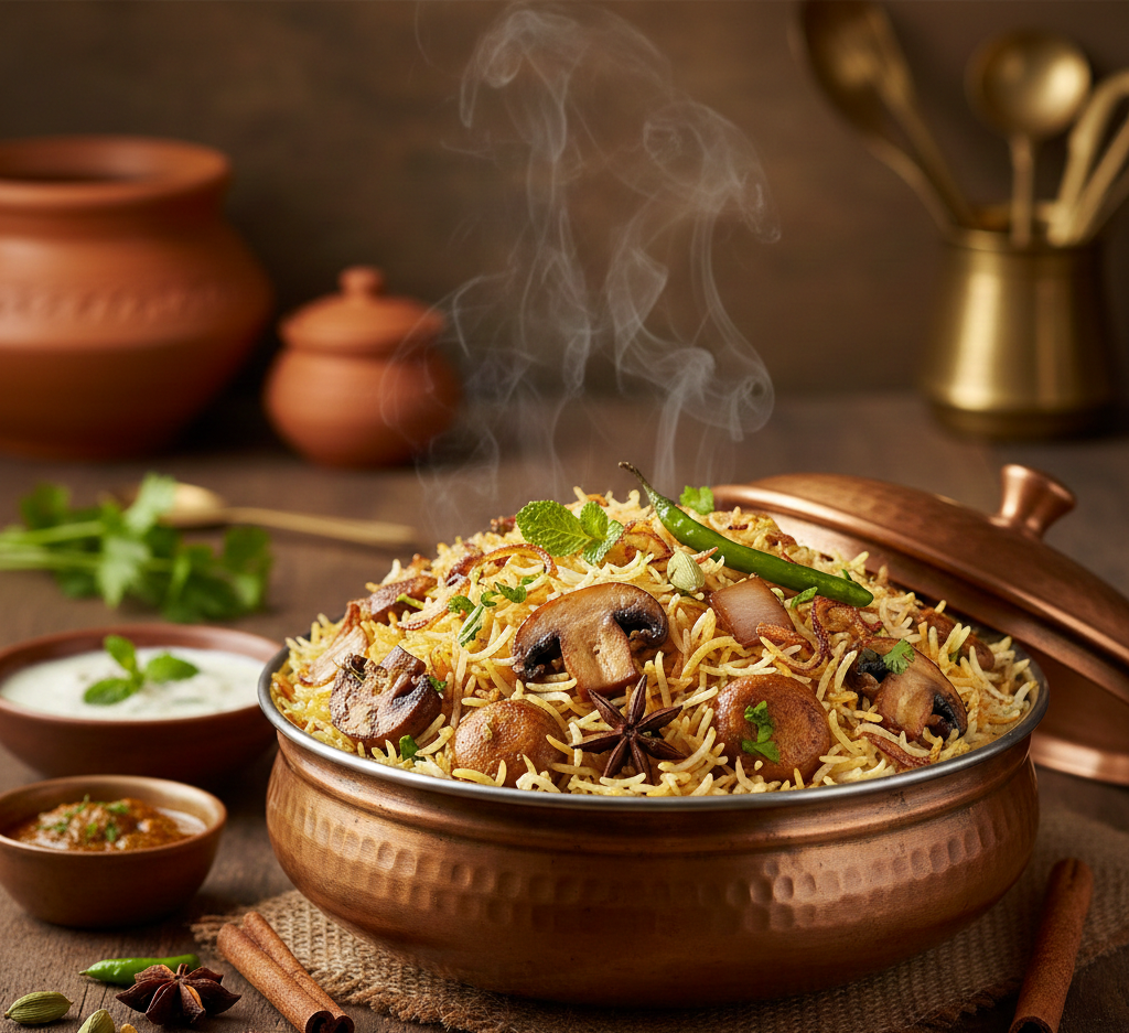 Mushroom Biryani