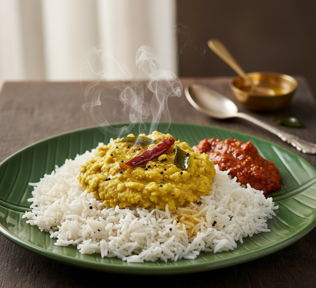 Mudhapappu Avakaya Annam