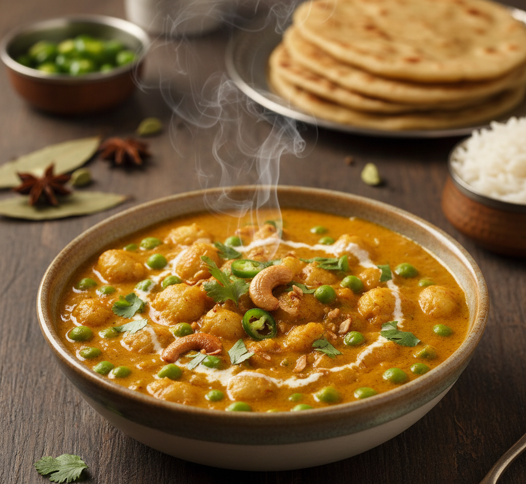 Matar Makhana Korma 
