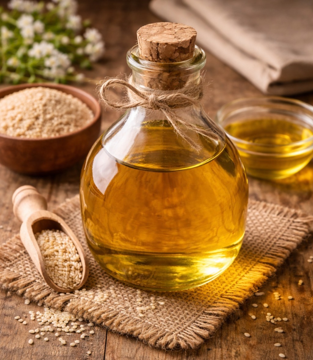 Cold pressed sesame oil
