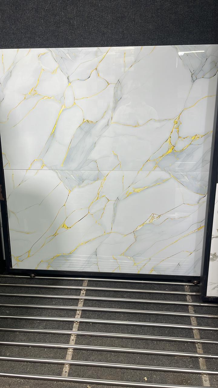 White Marble Gold Tiles