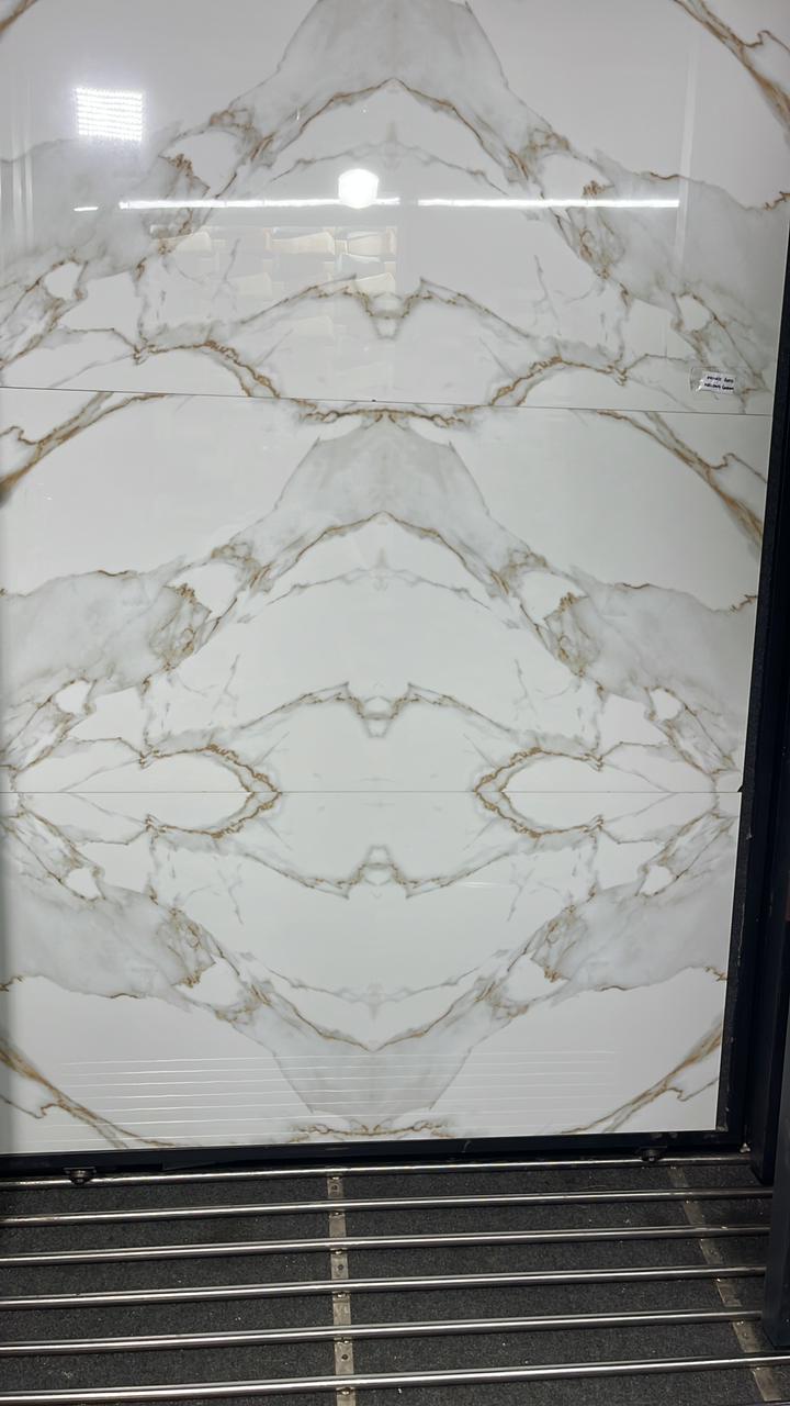 White Marble Grey Tiles