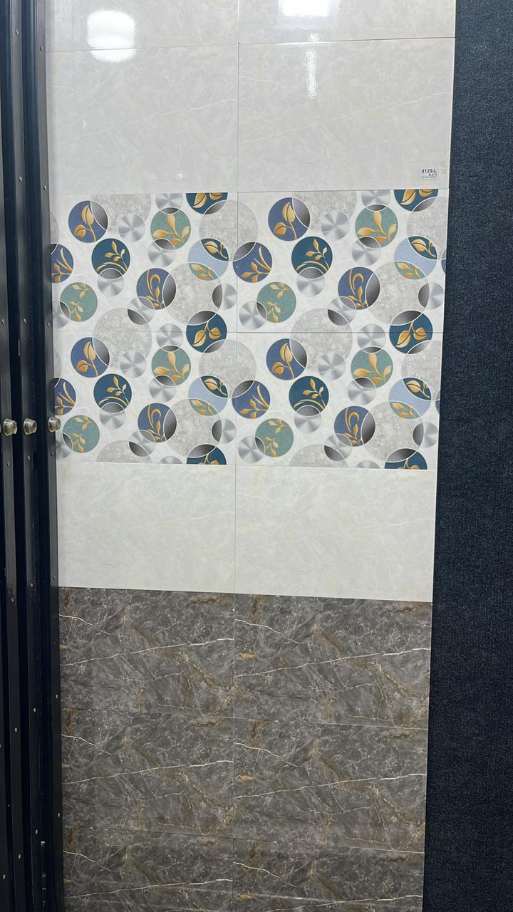 Circle Pattern Brown Tiles