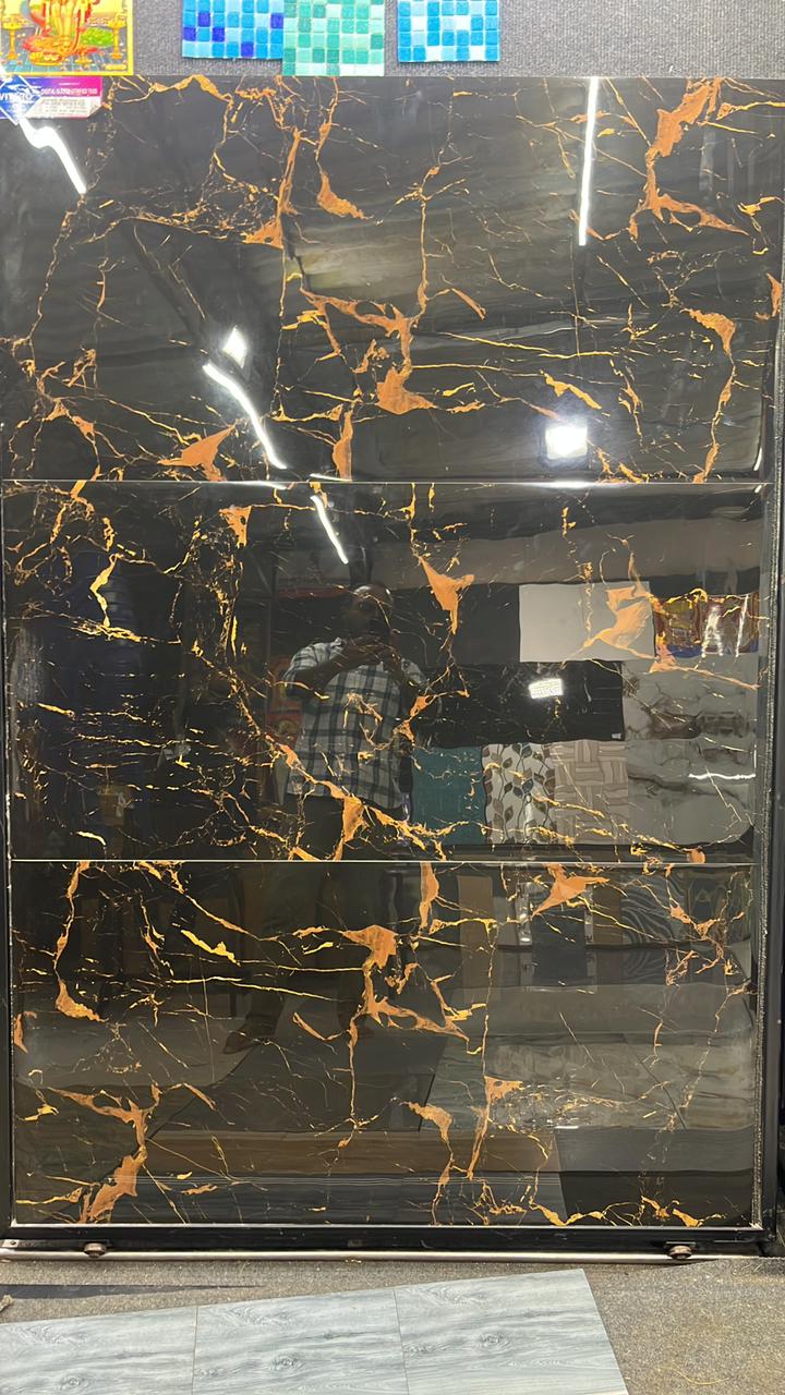 Black Marble Brown Veins