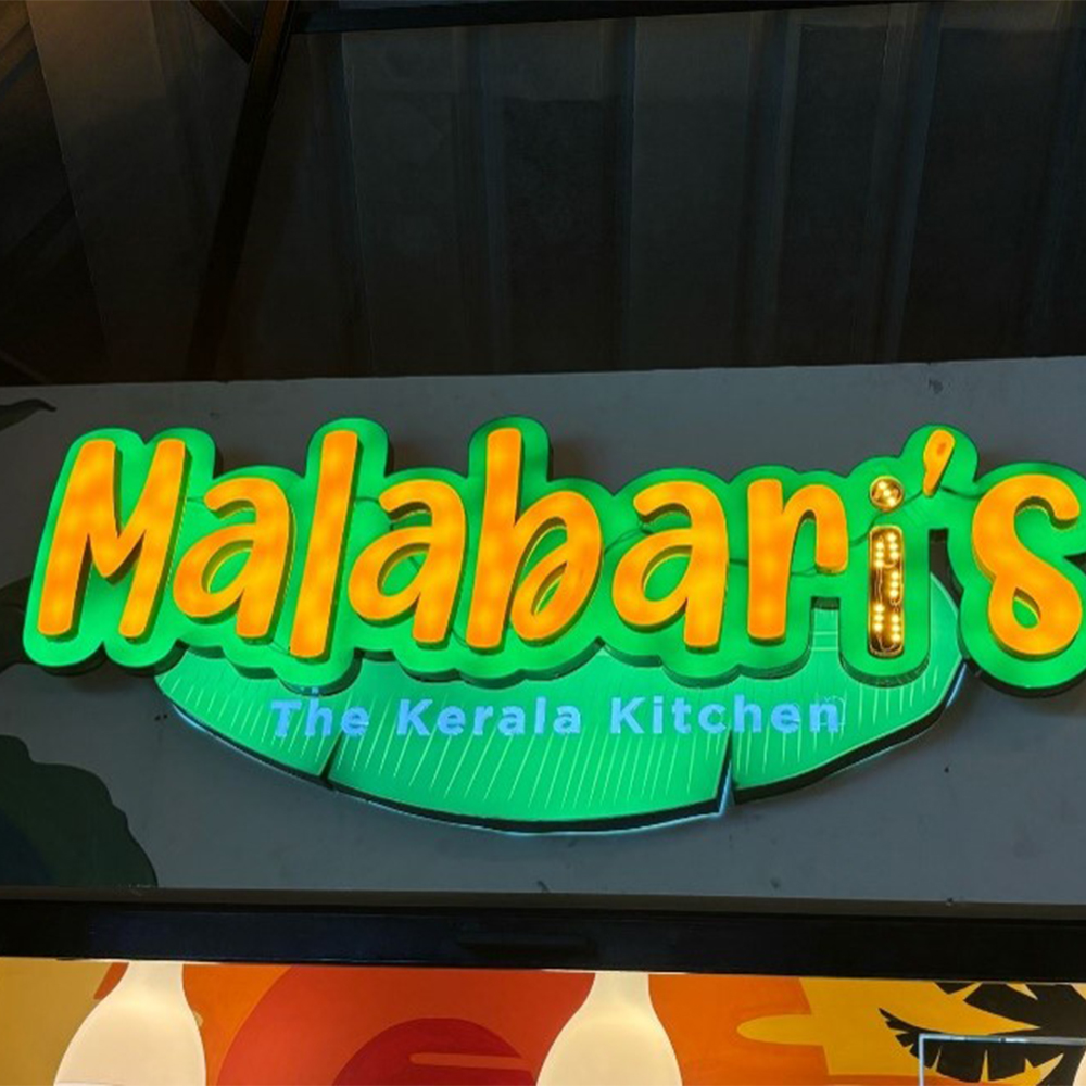 acrylic led 3 layer signage