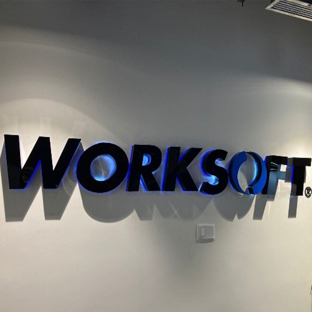 acrylic led backlit logo