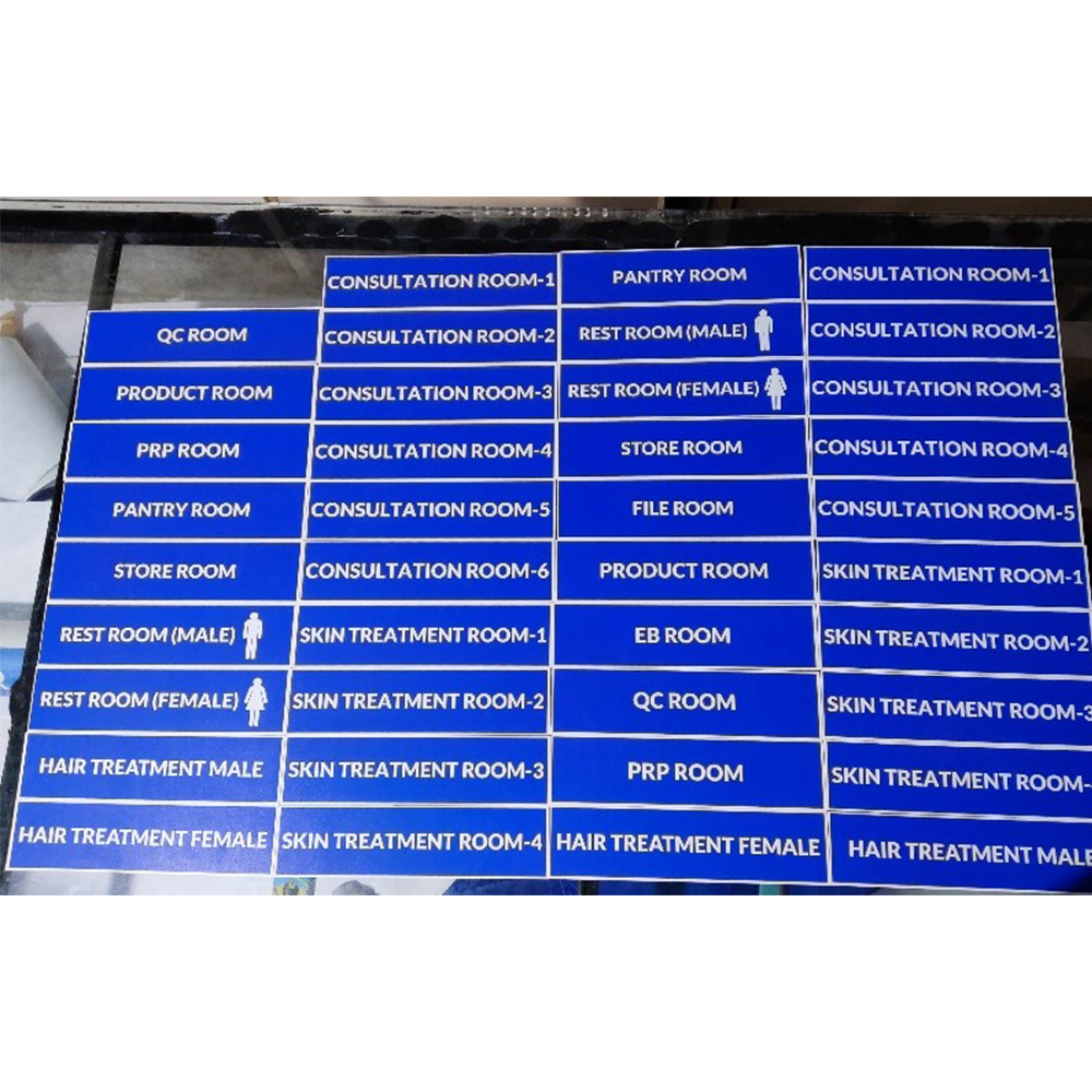 foam board name plates