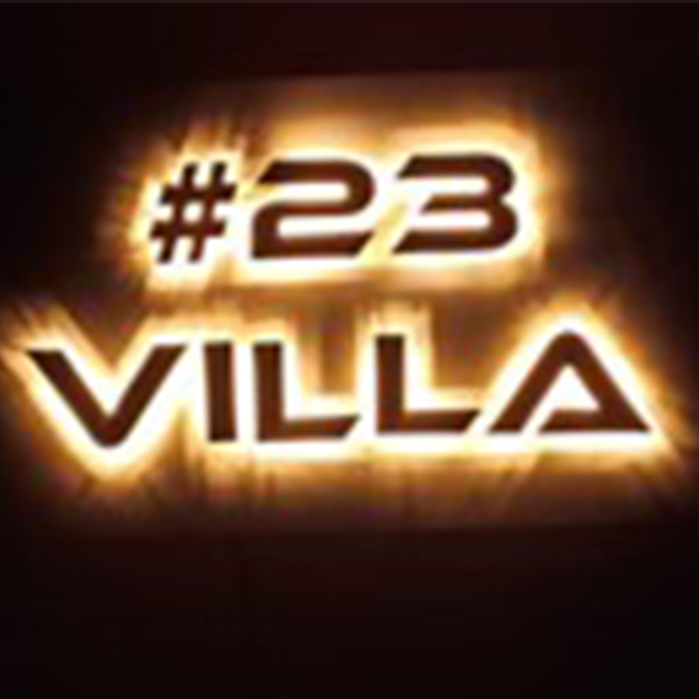 ss steel and acrylic led signage - per inch 120