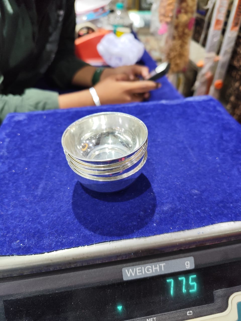 silver bowl