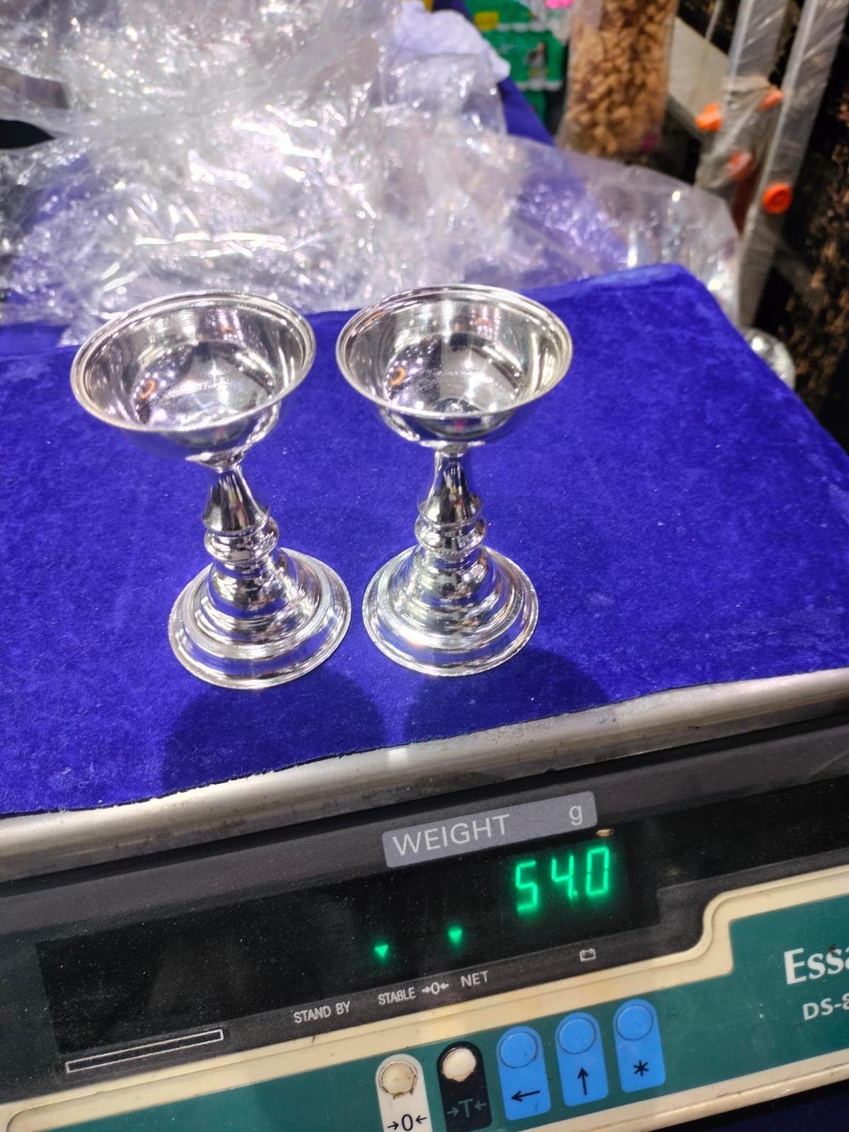 silver lamp