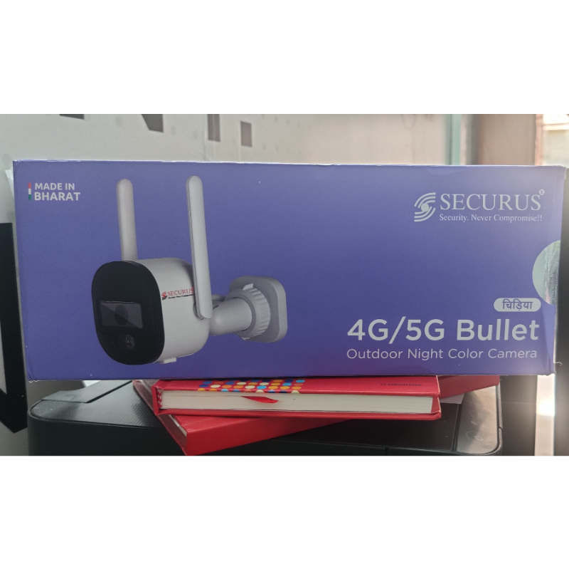 Securus 4G5G  Sim Outdoor Night Colour Bullet Camera 