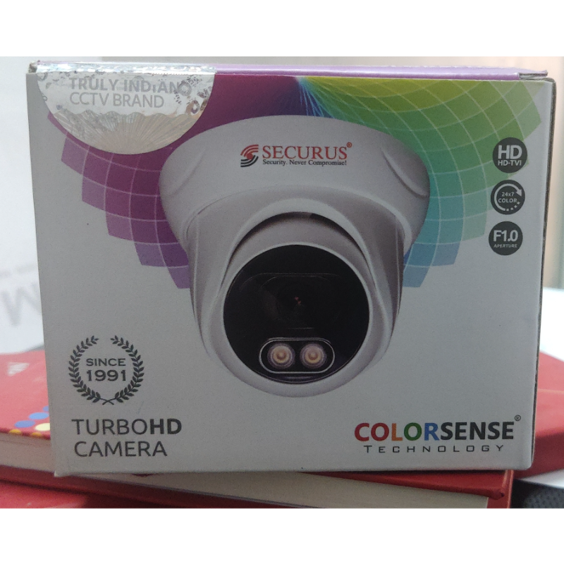 Securus 2.4 MP HD Day and Night Colour Dome Camera 