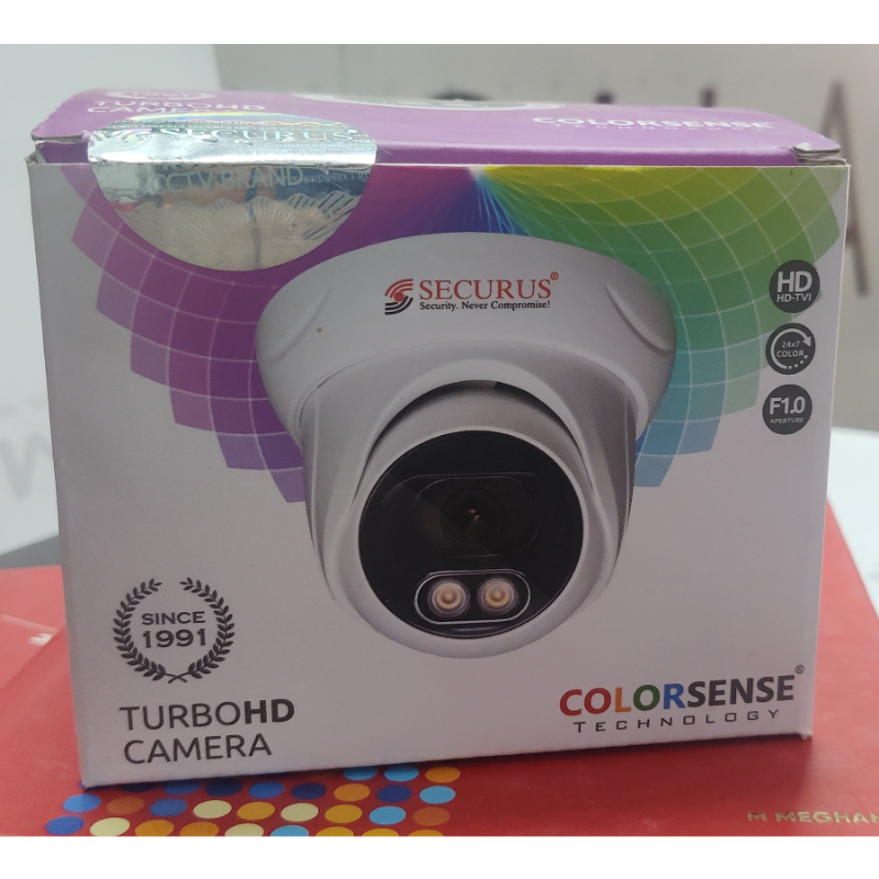 Securus 5 MP HD Day and Night Colour Dome Camera with Audio 