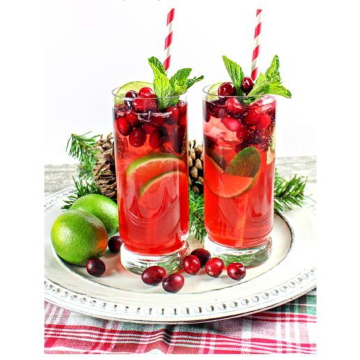 cranberry mojitos