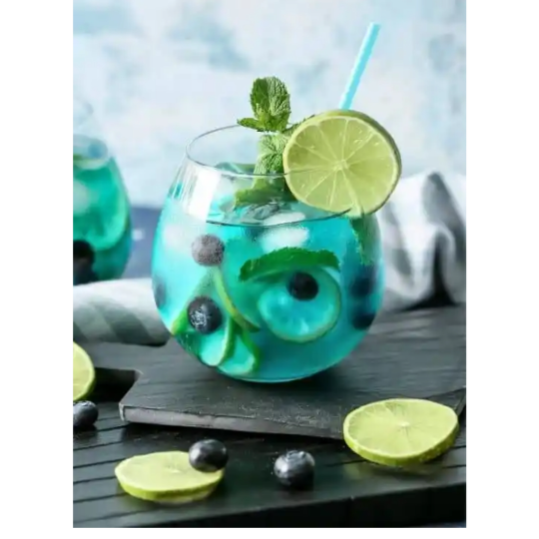 Blue curacao mojito 