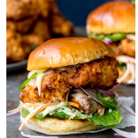 crispy chiken burger 