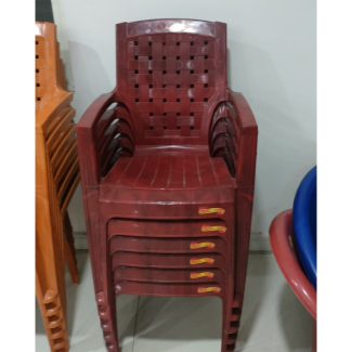 Plastic chairs and table