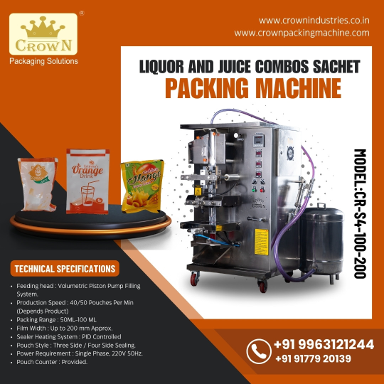 sachet packing machine
