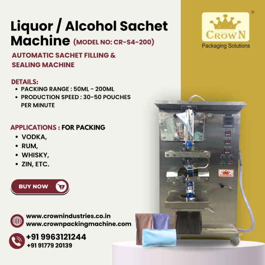 LIQUOR AND JUICE COMBOS SACHET MACHINE