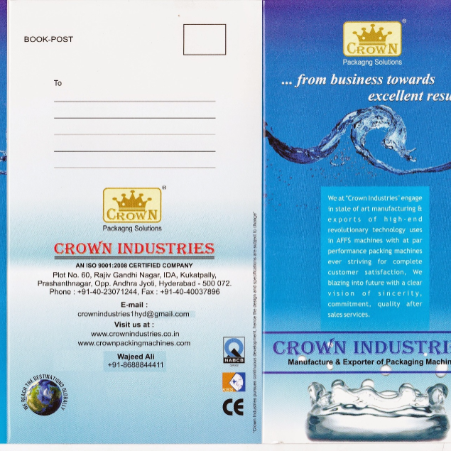 WATER POUCH PACKING  MACHINE BROCHURE