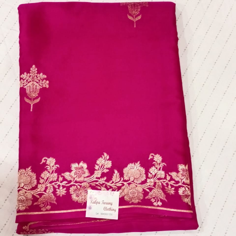Pure Mashru Silk Saree Pink