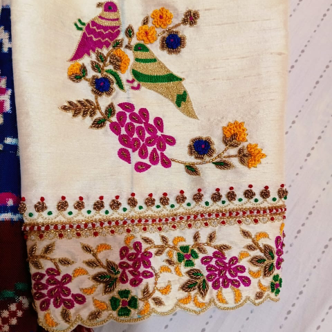 Thread maggam work Blouse