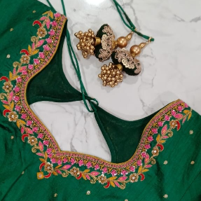 Designer Maggam work blouse