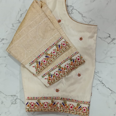 Simple maggam work blouse