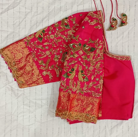 Designer full hand maggam work blouse