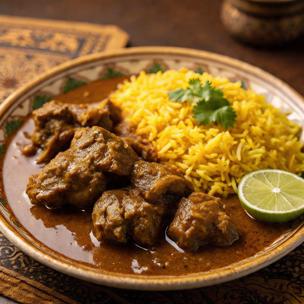 Mutton Curry + Bagara rice