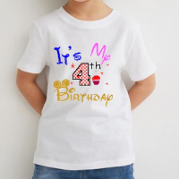 Birthday TShirt Kids White