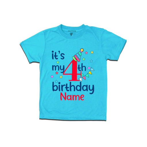 Birthday TShirt Kids Blue