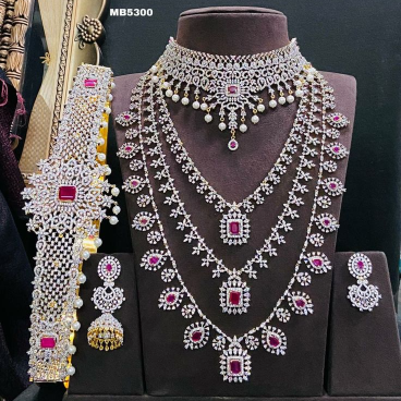 Diamond Replica Bridal Combo Set