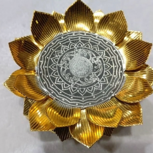 German silver lotus flower