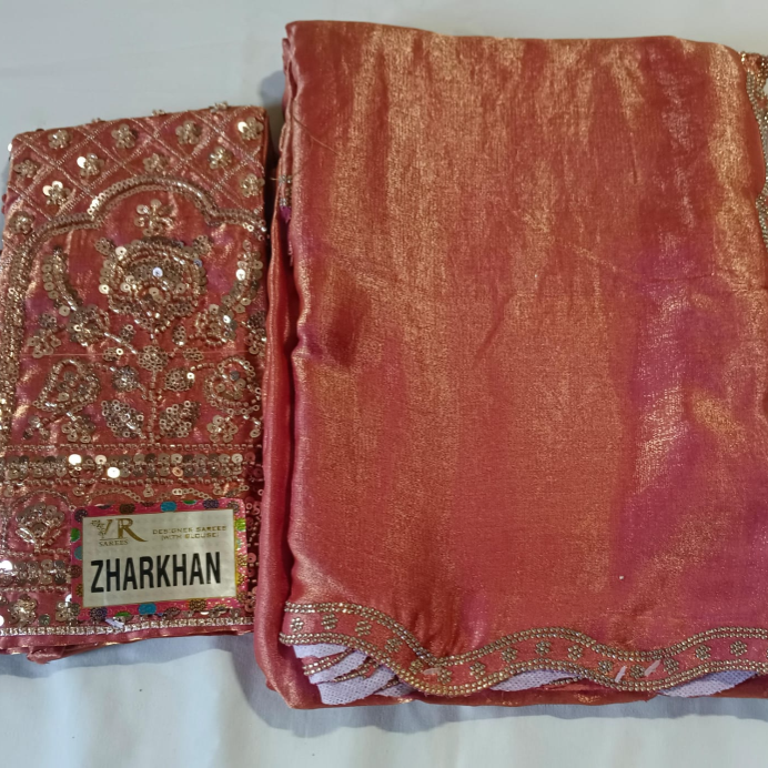 Cut work jimmy choo saree