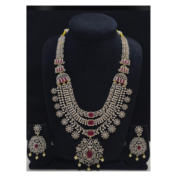 Diamond ruby neckset
