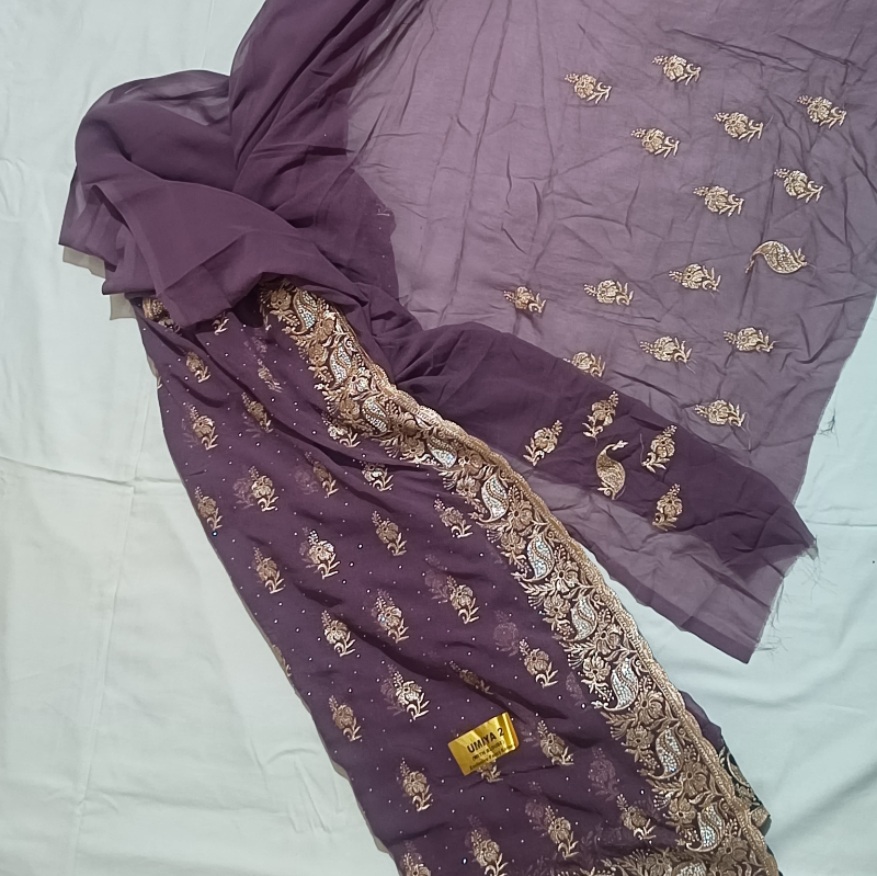 Embroidery work Saree