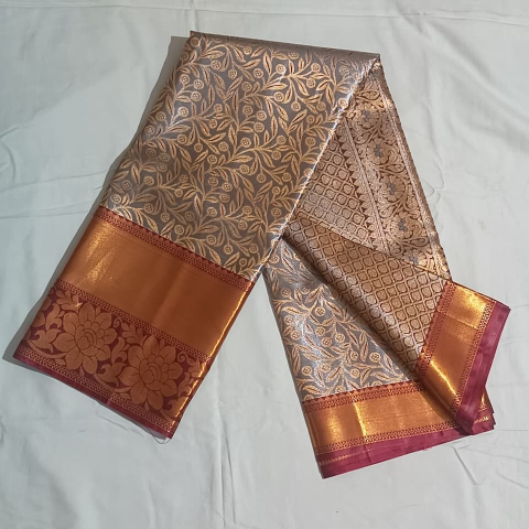 Pattu Handloom red border