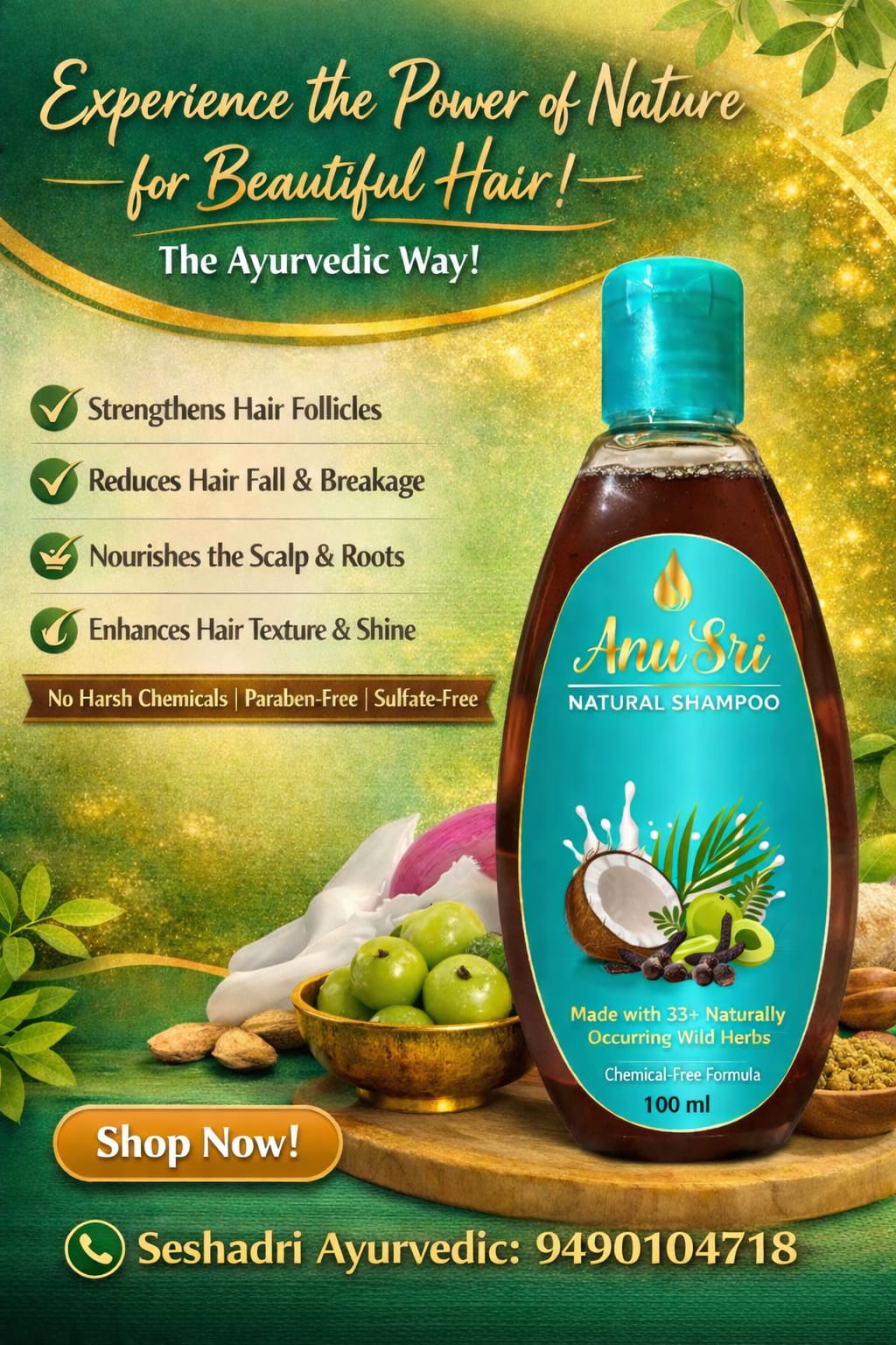 Anu Sri Natural Shampoo