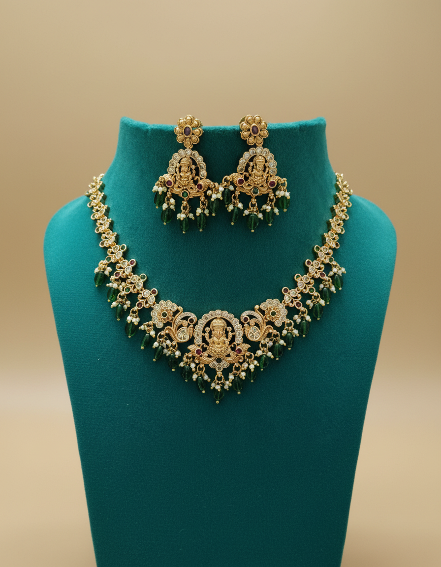 Gold plated Temple necklace