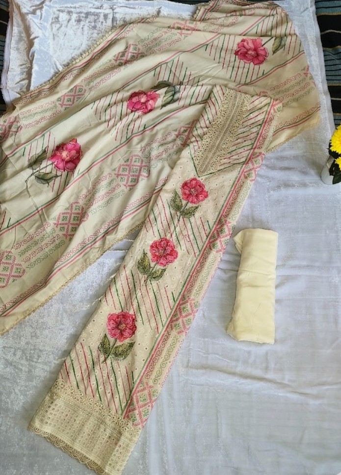 Elegant Spring Blossom Designer Dress