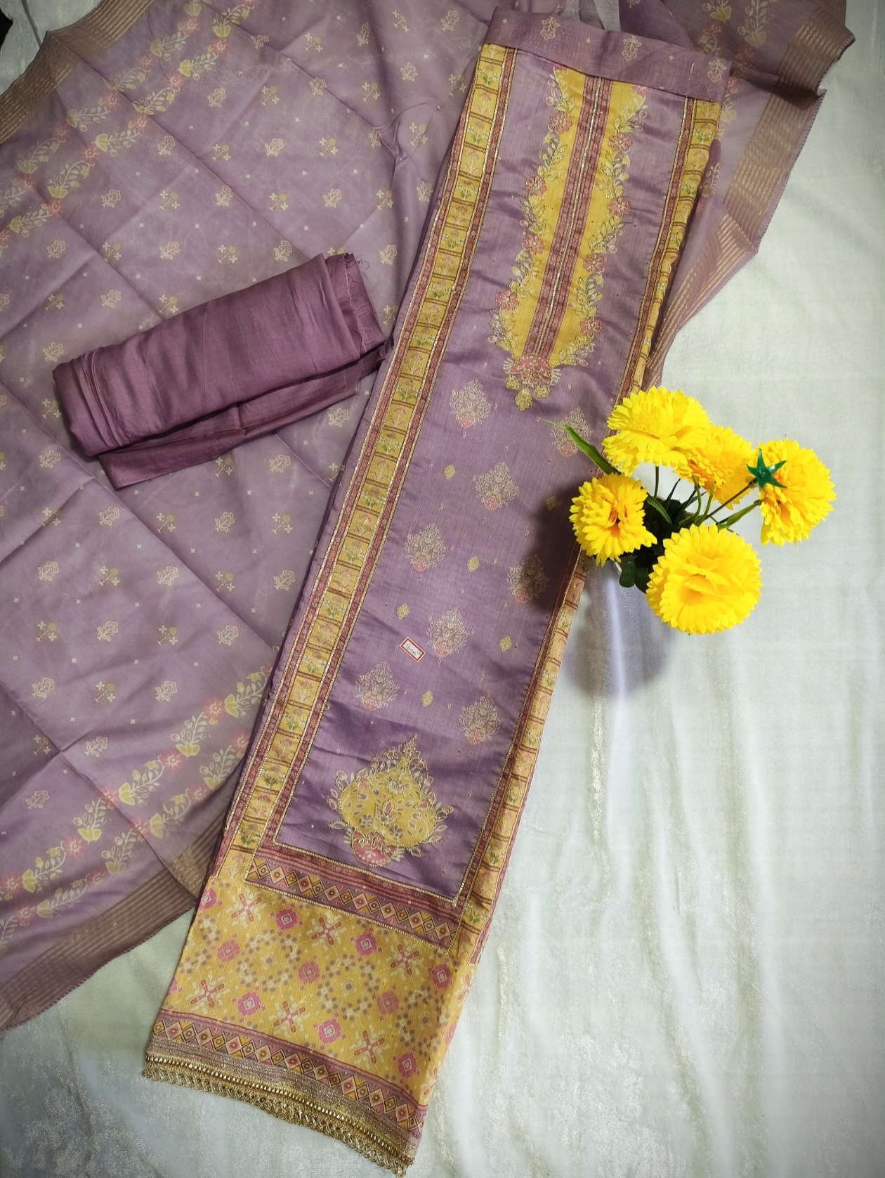 Chanderi Dress Material
