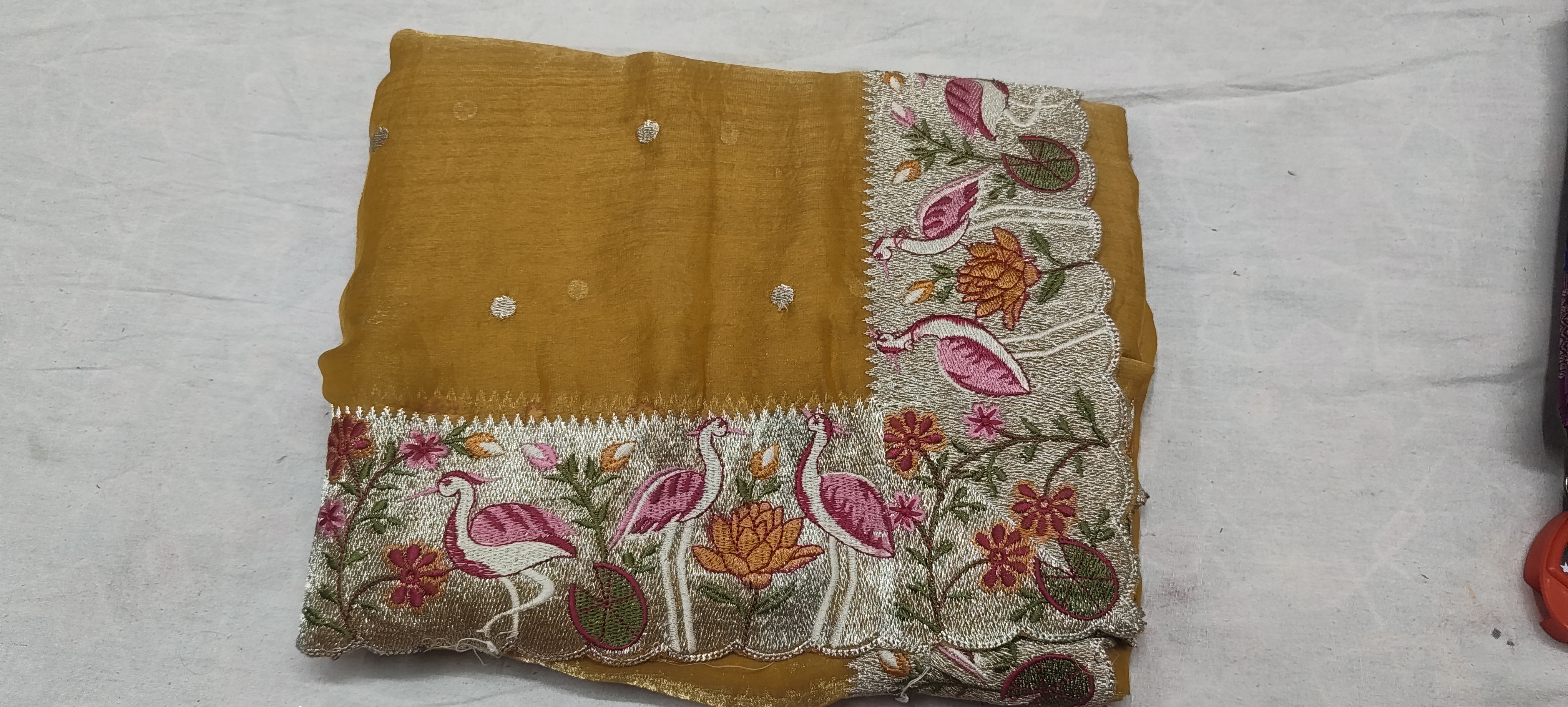 Space silk saree