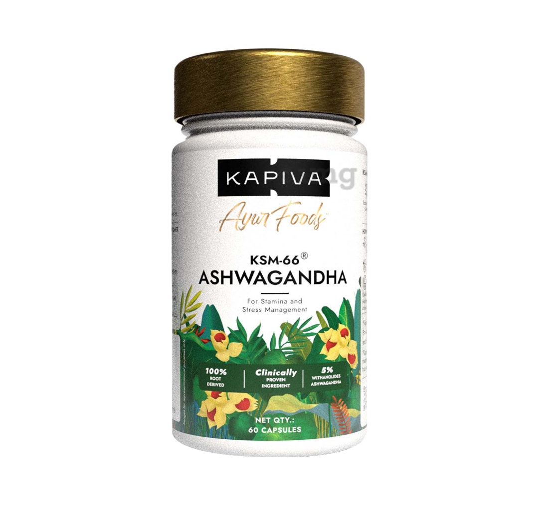 Kapiva KSM66 ASHWAGANDHA Capsules