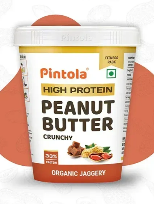 Pintola high protein peanut butter crunchy 510g