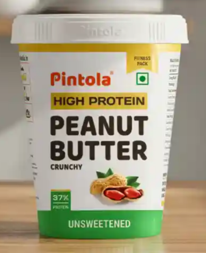 Pintola high protein peanut butter crunchy unsweetened 1 kg