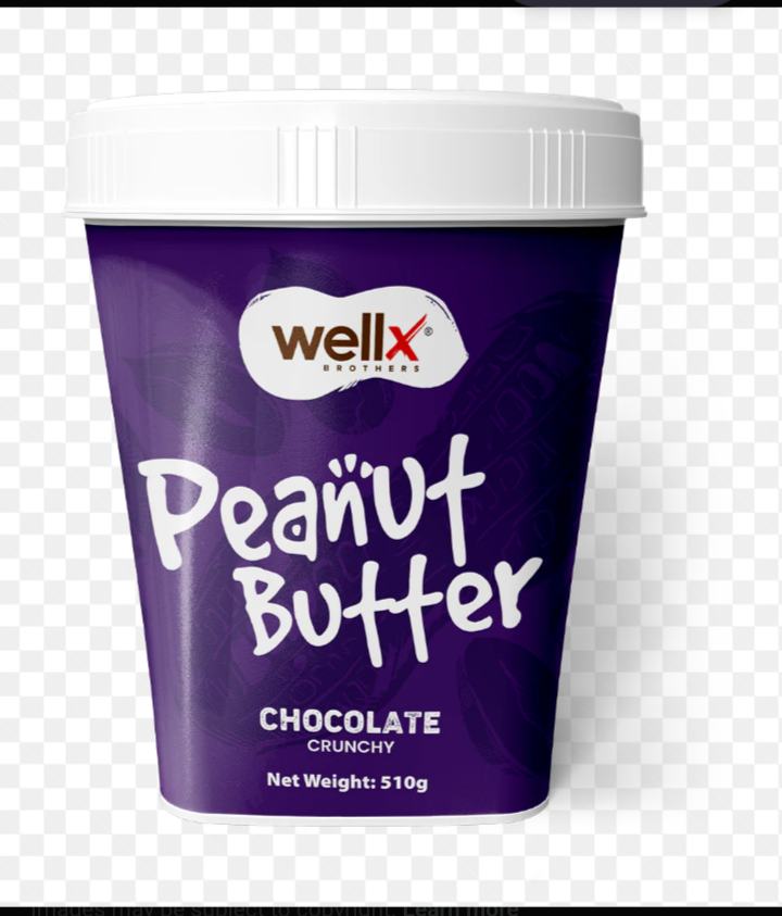 Wellx peanut butter chocolate crunchy 510g