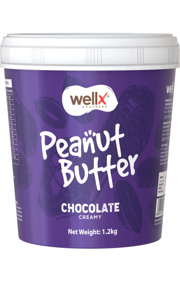 Wellx peanut butter chocolate crunchy 1.2 kg