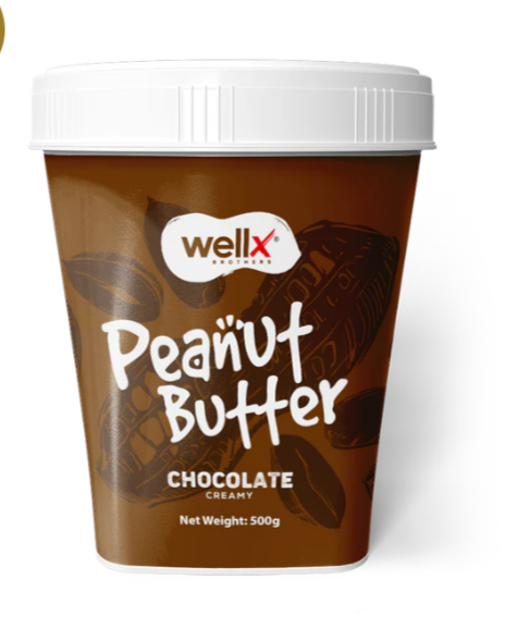 Wellx peanut butter chocolate crunchy 500g