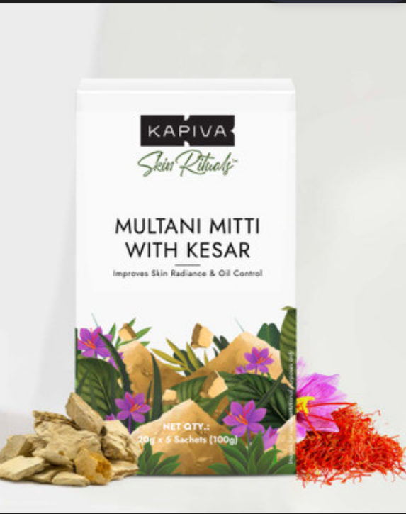Kapiva skin rituals multi mitti with kesar 100g